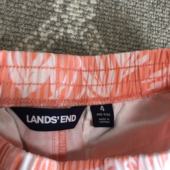 Botanical Print Shorts Lands End - Picture 2 of 3